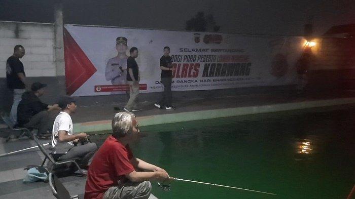 Intip Keseruan Lomba Mancing Ikan Lele Galatama dalam Rangka HUT ke-78 Bhayangkara di Karawang